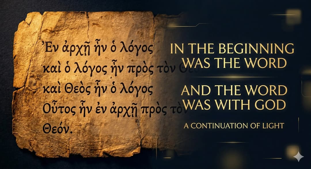Greek manuscript with John 1:1