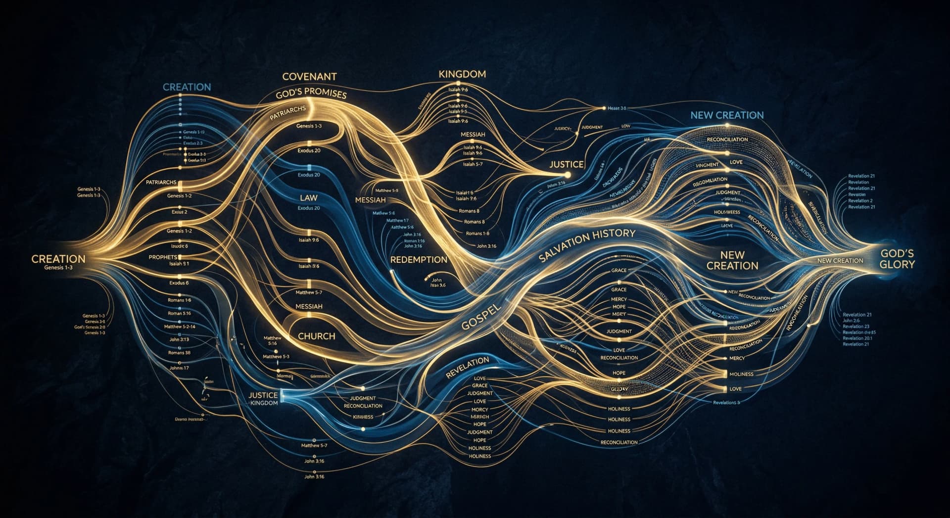 Scripture Flow and Connection Visualization